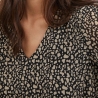 Robe Imprimée Noire Femme Vila Viadeline