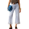 Jean Wide Bleu Femme Oraije Nola