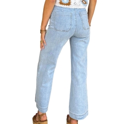 Jean Wide Bleu Femme Oraije Victorine