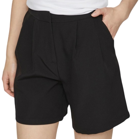Short Taille Haute Noir Femme Vila Kamma