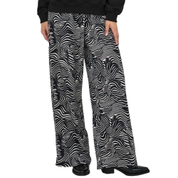 Pantalon Fluide Beige/Noir Femme JDY Debbie
