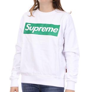 Sweat Blanc/Vert Femme Supreme Grip Rosalba