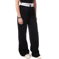 Pantalon Fluide Noir Femme Monday Premium 3256