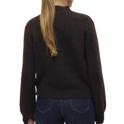 Pull Marron Foncé Femme Vero Moda Universe