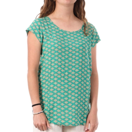 Blouse Vert à motifs Femme Only Nova