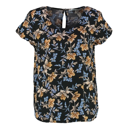Blouse Noir à fleurs Femme Only Alma