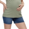 Short de Grossesse en Jean Bleu Femme Mamalicious Lamy