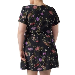 Robe Noire à Motifs Femme Vero Moda CURVE Easy