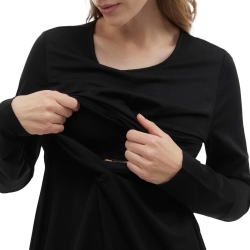 Robe Noire Femme Mamalicious Bea