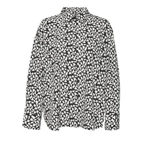 Chemisier Noir/Blanc Femme Vero Moda Meva Oya