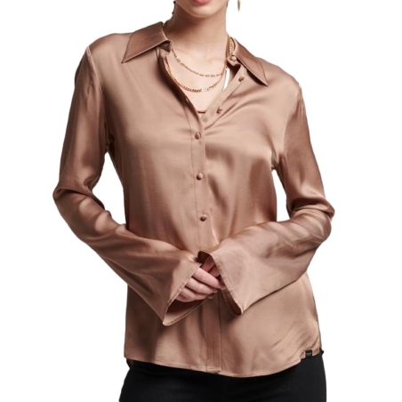 Chemise Marron Femme Superdry Studios