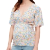 Blouse de Grossesse Jaune/Bleu Femme Mamalicious Brasil