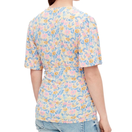 Blouse de Grossesse Jaune/Bleu Femme Mamalicious Brasil