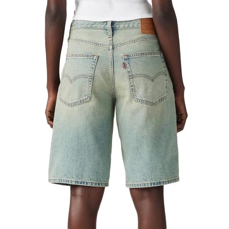 Short Bleu Délavé Levi's Femme Baggy Dad