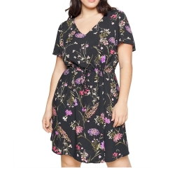 Robe Noire à Motifs Femme Vero Moda Easy