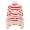 Pull Beige/Rouge Femme Vero Moda Saba