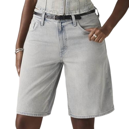 Short Baggy Bleu Clair Femme Levi's Dad Greys