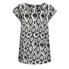 Blouse Blanche/Noir à motifs Femme Only Nova