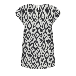 Blouse Blanche/Noir à motifs Femme Only Nova