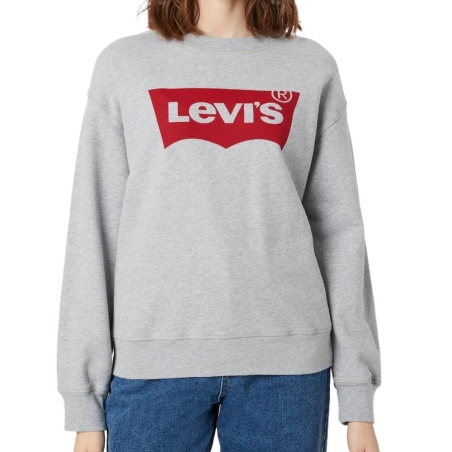Sweat Gris Femme Levis Graphic Standard Crew