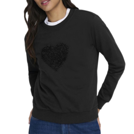 Sweat Noir Femme JDY Paris