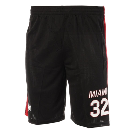 Miami Short basket Noir/Rouge Homme Sport Zone