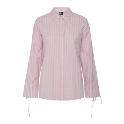 Chemise Rose à rayures Femme Pieces Sage