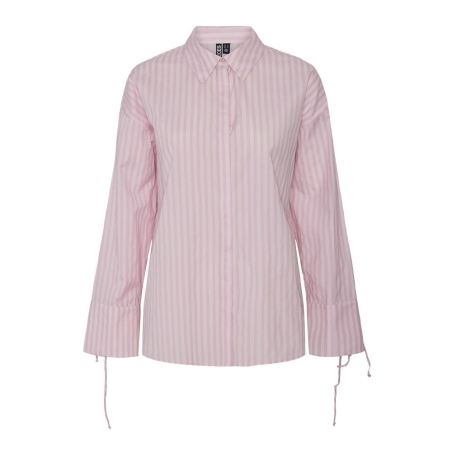 Chemise Rose à rayures Femme Pieces Sage