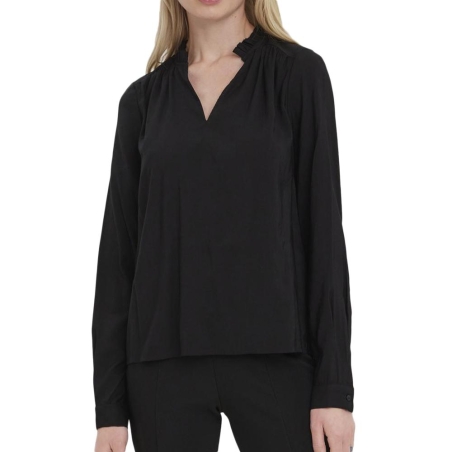Chemisier Manches Longues Noir Femme Vero Moda Bell