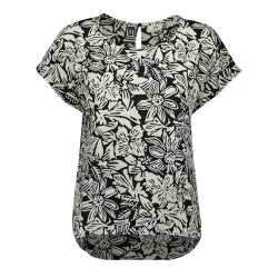 Blouse Beige/Noir à Motifs Femme JDY Piper