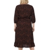 Robe Noir/Terracotta Femme Only Carmakoma Carluxlea