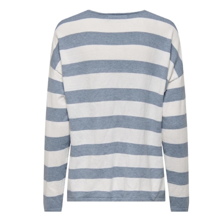Pull Bleu à Rayures Femme Only Chianti