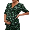 Blouse De Grossesse Vert/Noir Femme Mamalicious Linor