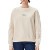 Sweat Écru Femme Calvin Klein Gradient Monologo