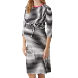 Robe Noire/Blanche Femme Mamalicious Gisela