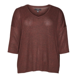 Pull Rouge Femme Vero Moda Curve Brianna 3/4
