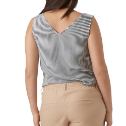 Blouse de Grossesse Noir/Blanc Femme Vero Moda Marternity Bumpy