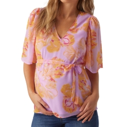 Blouse de Grossesse Violette/Orange Femme Vero Moda Maternity Dino