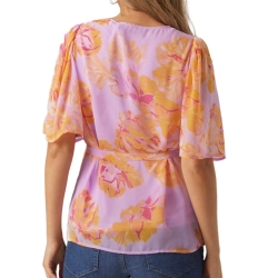 Blouse de Grossesse Violette/Orange Femme Vero Moda Maternity Dino