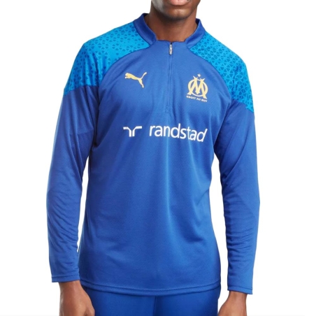 OM Sweat 1/4 zip Bleu Homme Puma 2023/2024