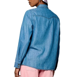Chemise Manches Longues Bleu Femme Kaporal BINEE