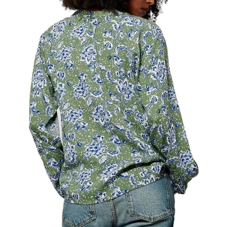 Chemise Verte/Bleu Femme Kaporal Khaki