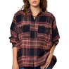 Chemise à Carreaux Marine/Rose Femme Kaporal STORM
