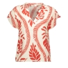 Blouse Écru/Rouge Femme JDY Pepper