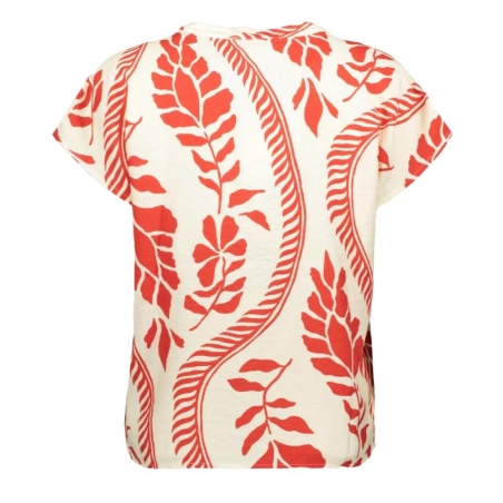 Blouse Écru/Rouge Femme JDY Pepper