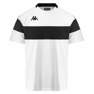 T-Shirt de Sport Blanc/Noir Homme Kappa Dareto
