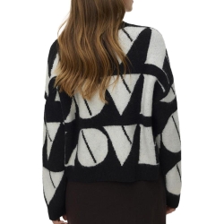 Pull Noir/Gris Femme Vero Moda Love