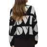 Pull Noir/Gris Femme Vero Moda Love