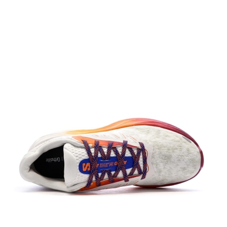 Chaussures de Running Blanc/Orange Homme Salomon Aero Glide 2