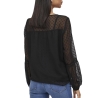 Blouse Noire Femme Vila Viedee